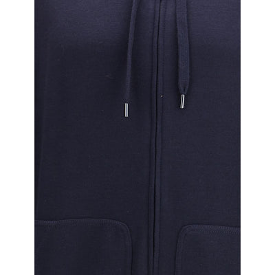 Brunello Cucinelli Blue Cashmere Sweatshirt