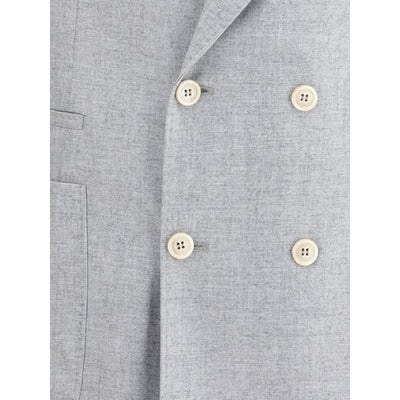 Brunello Cucinelli Gray Wool Blazer