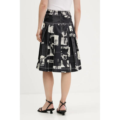 Desigual Black Cotton Women Skirt