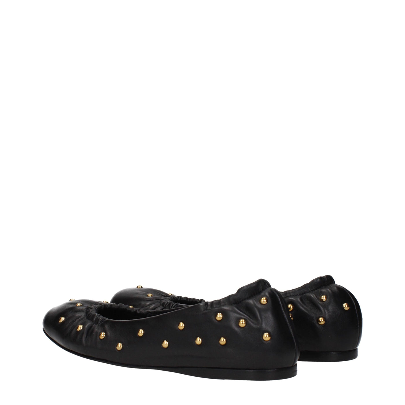 Chloé Black Leather Ballet Flats