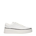 Jil Sander White Leather Low Top Sneakers