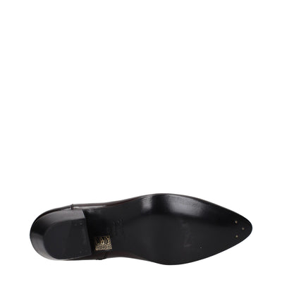 Celine Red Leather Ankle Boots