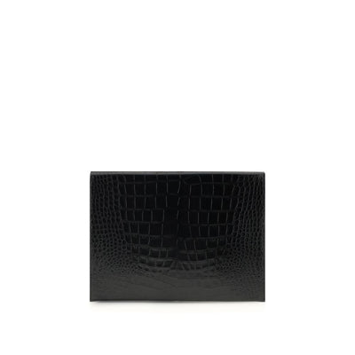 Tom Ford Black Leather Clutch Bag