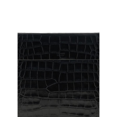 Tom Ford Black Leather Clutch Bag