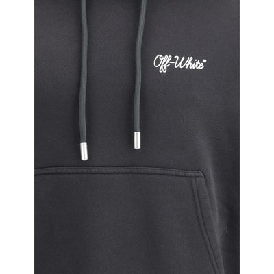 Off-White Black Cotton Sweatshirt