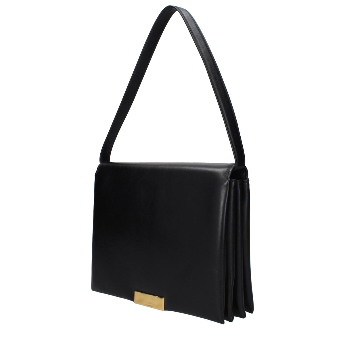 Jil Sander Black Leather Shoulder Bag