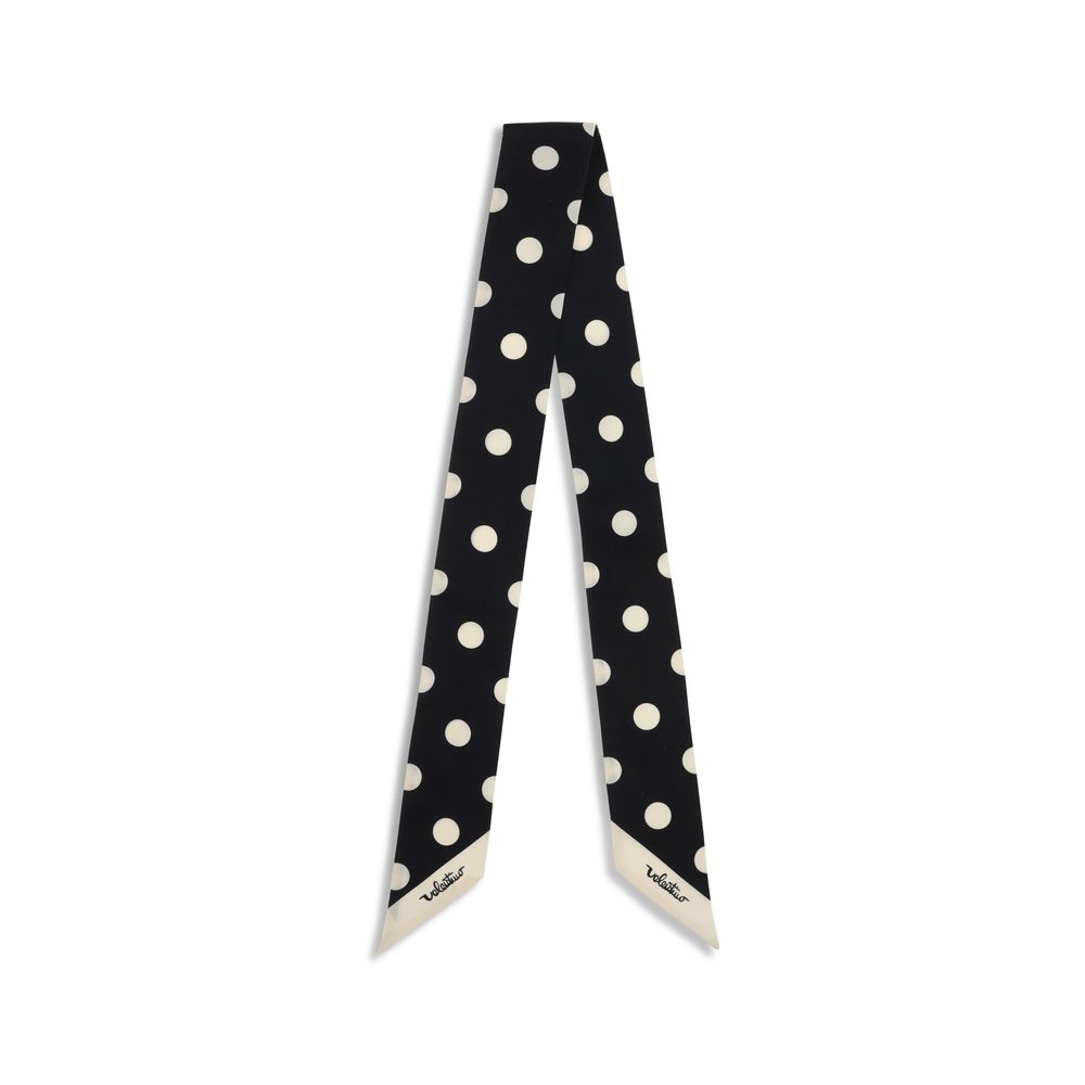 Valentino Garavani Black Silk Scarf