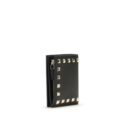 Valentino Garavani Black Leather Wallet