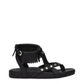 Isabel Marant Black Leather Flat Sandals
