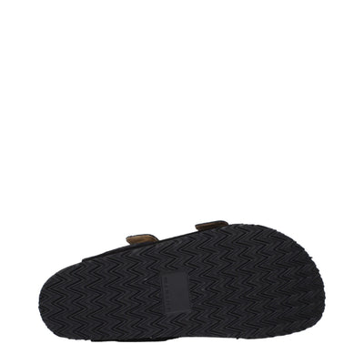 Isabel Marant Black Leather Slippers