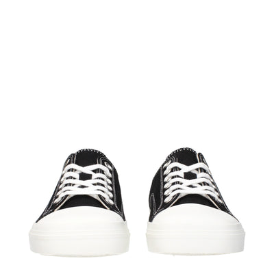 Moschino Black Fabric Low Top Sneakers