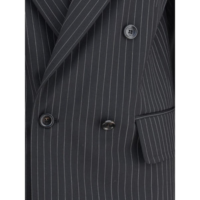 Max Mara Black Fleece Wool Blazer