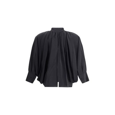 Max Mara Black Silk Blouse