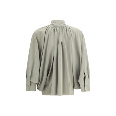 Max Mara Green Silk Blouse