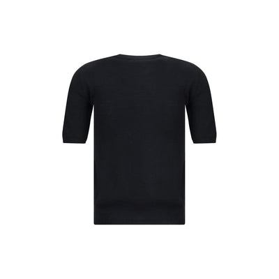 Max Mara Black Fleece Wool Top