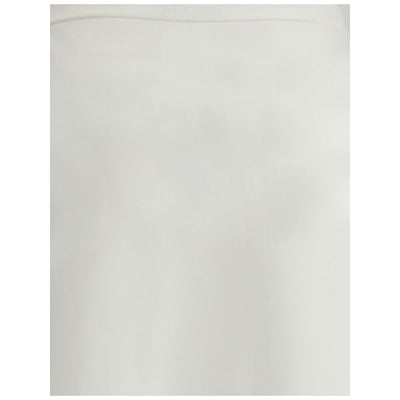 Max Mara White Viscose Long Skirt