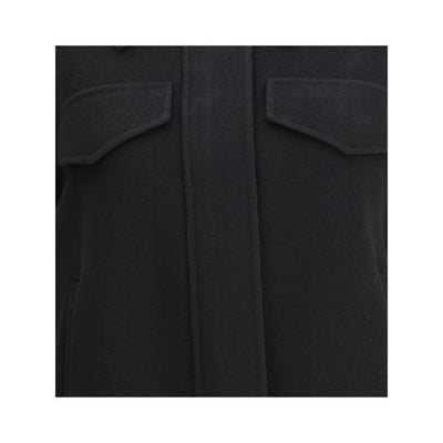 Max Mara Black Wool Cloacks