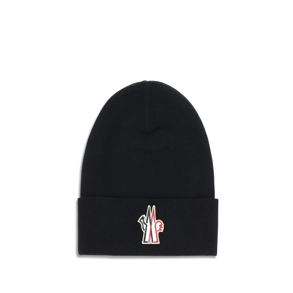 Moncler Grenoble Black Fleece Wool Beanie - BrandFit 88