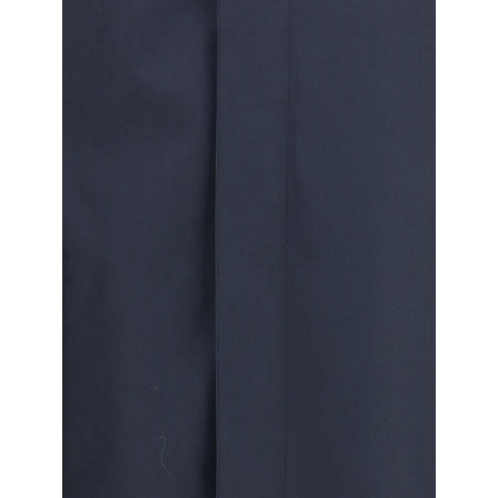 Burberry Blue Cotton Coat