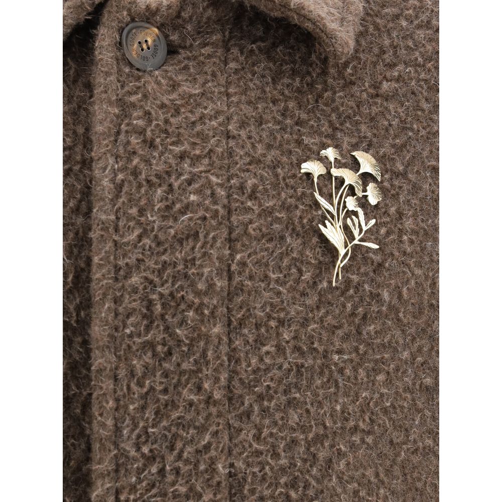Golden Goose Brown Viscose Coat - BrandFit 88