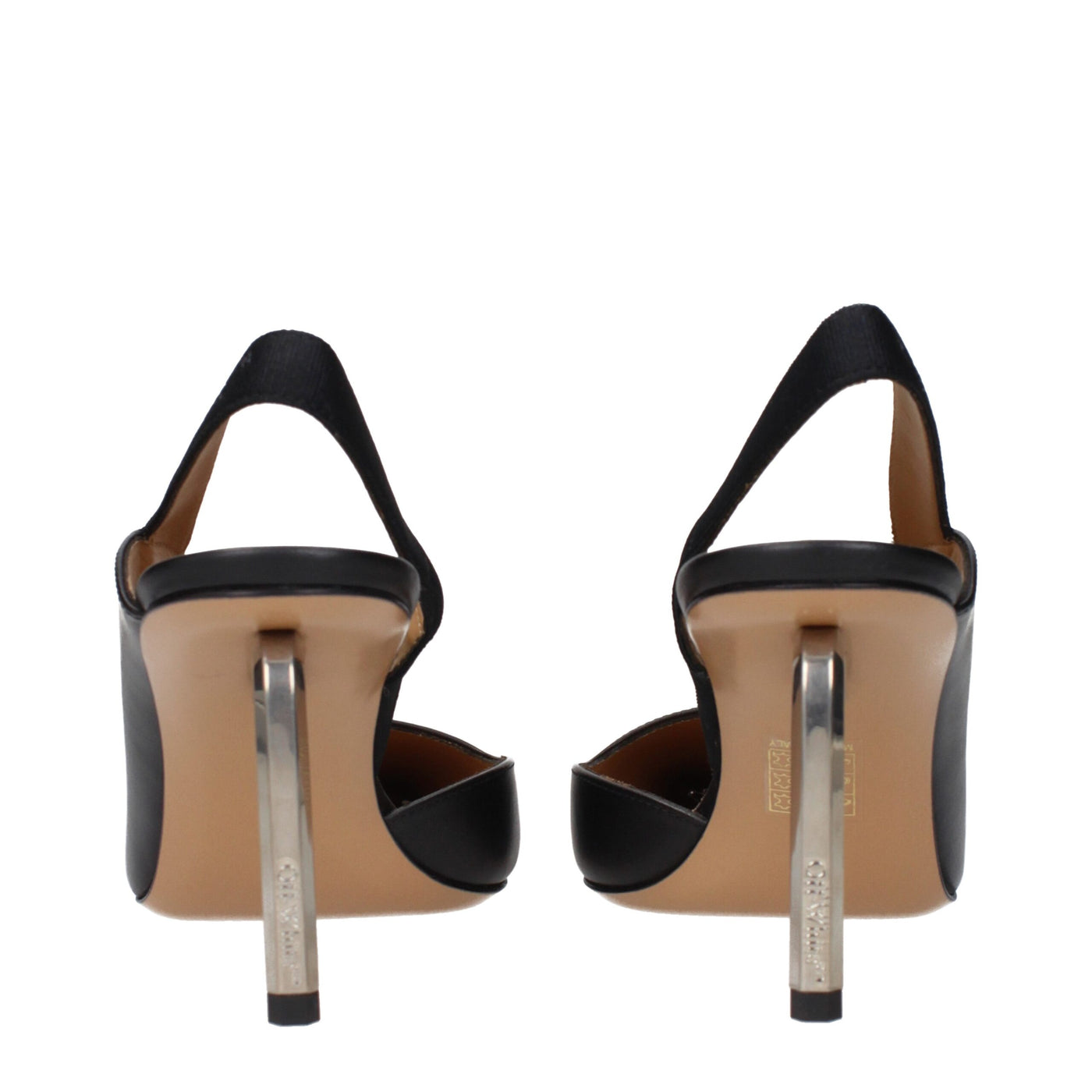 Off-White Black Leather Pumps