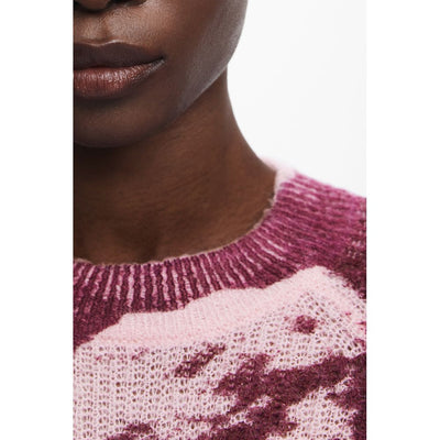 Desigual Pink Wool Women Sweater