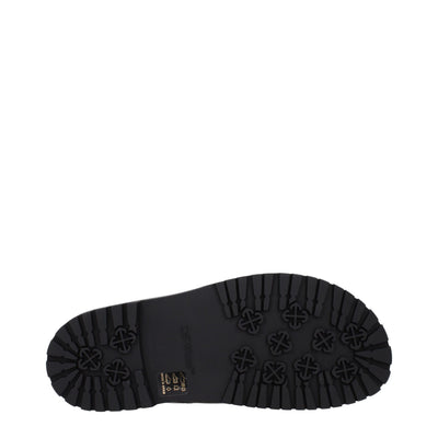 Off-White Green Fabric Sandals