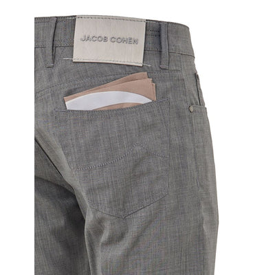 Jacob Cohen Gray Wool Casual Pants