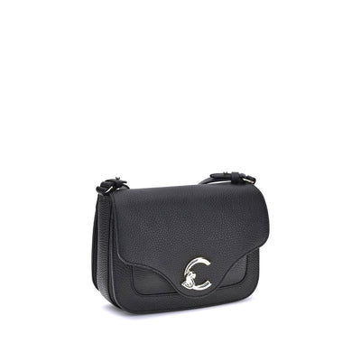 Coccinelle Black Calf Leather Bos Taurus Shoulder Bag