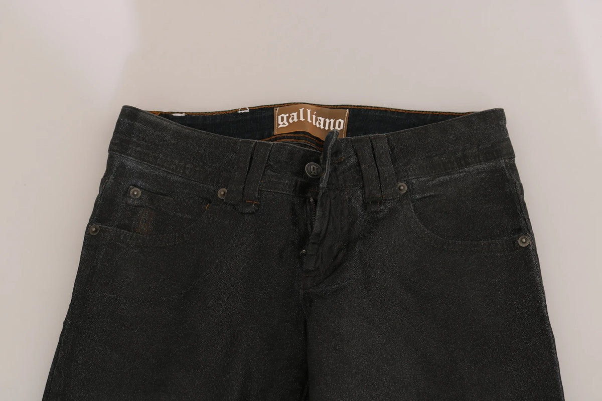 John Galliano Black Washed Low Waist Regular Leg Denim Pants - BrandFit 88