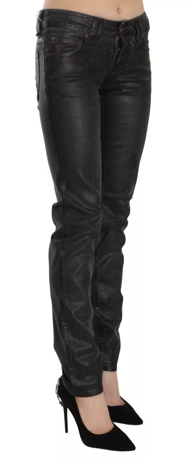 John Galliano Black Washed Low Waist Regular Leg Denim Pants - BrandFit 88