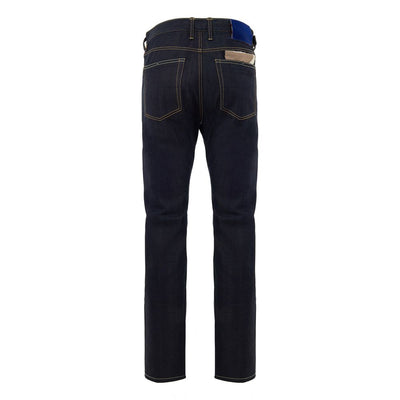 Jacob Cohen Blue Polyester Tapered Jeans