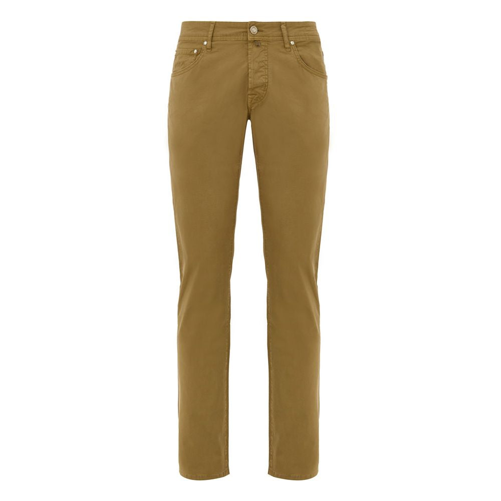 Jacob Cohen Yellow Cotton Skinny Pants - BrandFit 88