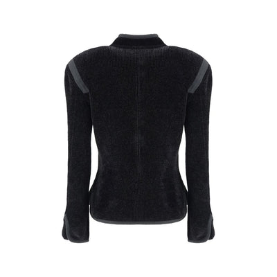 Giorgio Armani Silk Blazer with decorative metal shank buttons