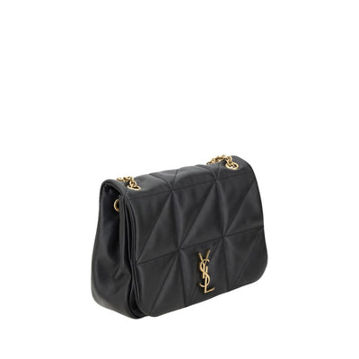 Saint Laurent Black Calf Leather Bos Taurus Shoulder Bag
