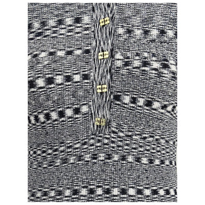 Ganni Black Viscose Polo Shirt