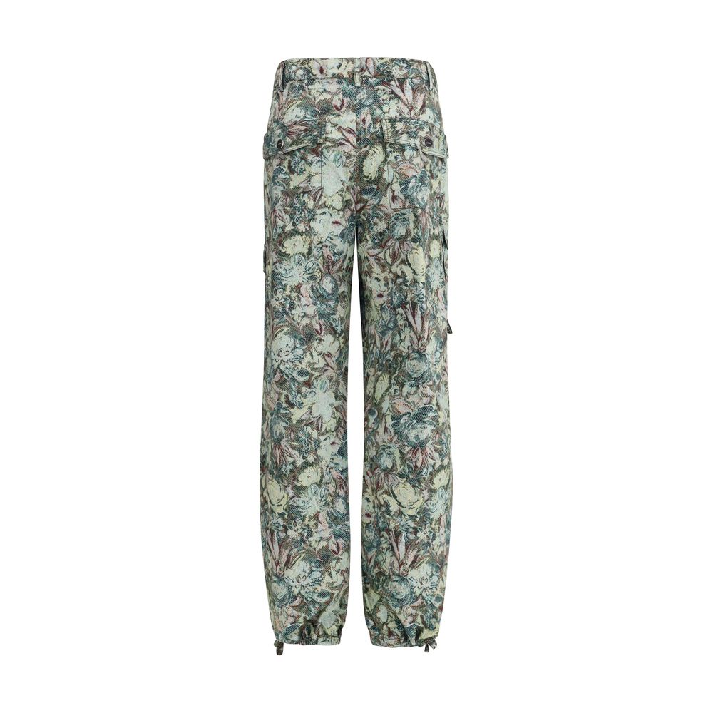 Ganni Multicolor Cotton Casual Pants