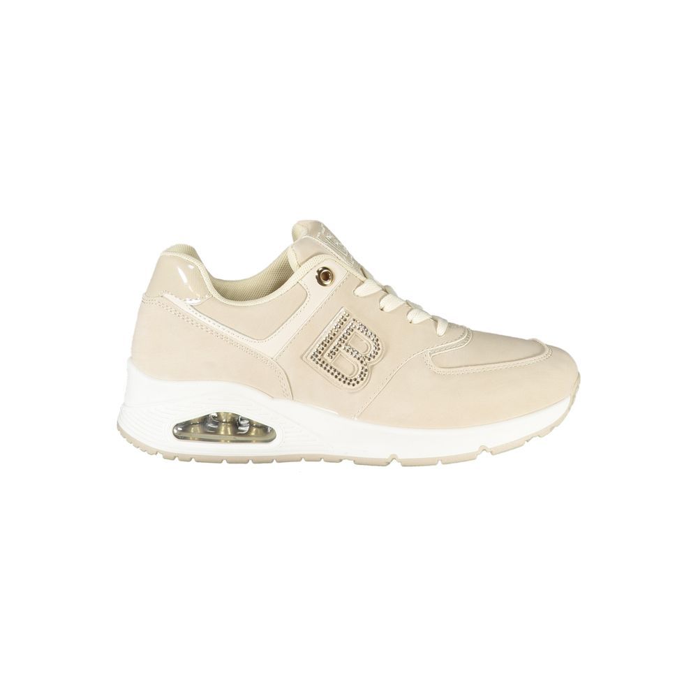 Laura Biagiotti Beige Polyurethane Women Sneaker