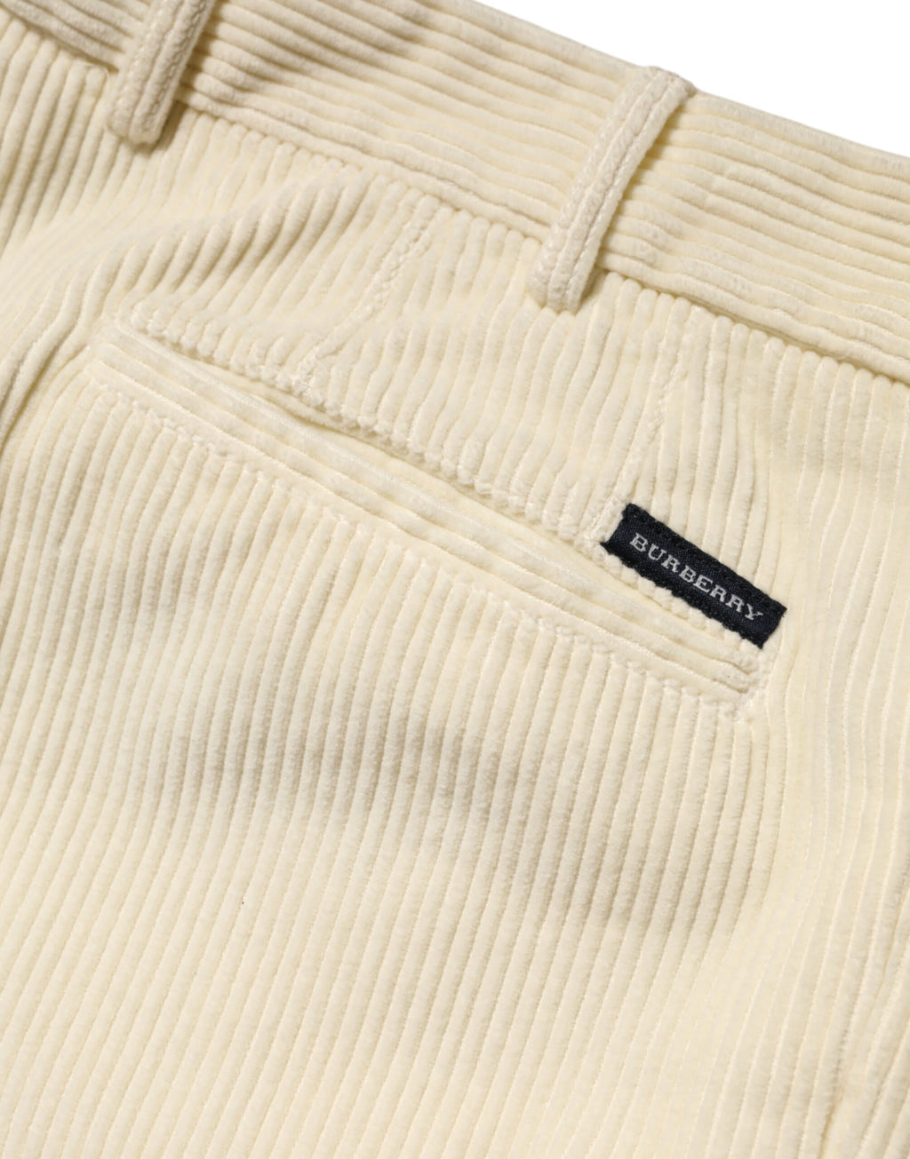 Burberry Beige Corduroy Cotton Straight Men Trouser Pants - BrandFit 88