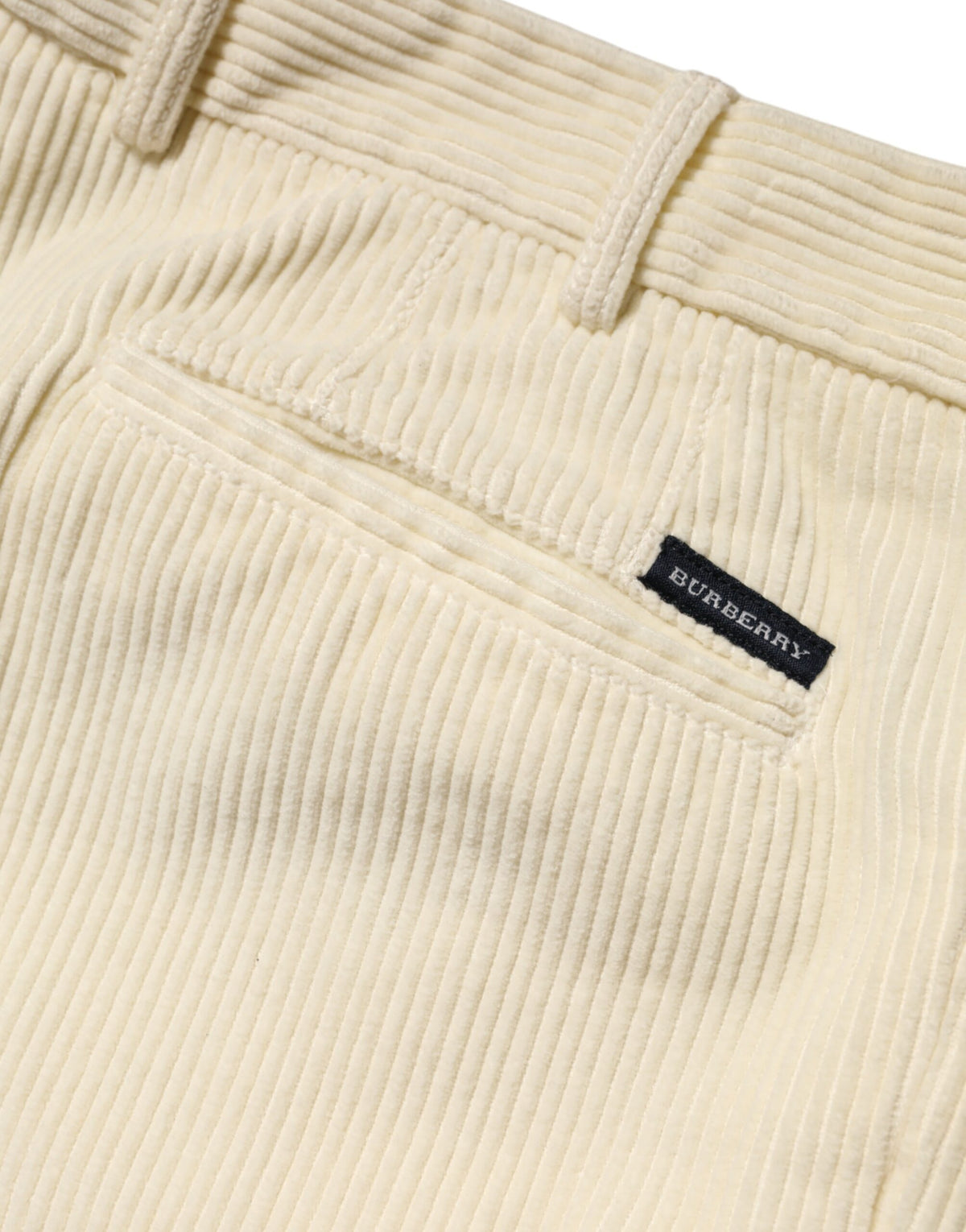 Burberry Beige Corduroy Cotton Straight Men Trouser Pants - BrandFit 88