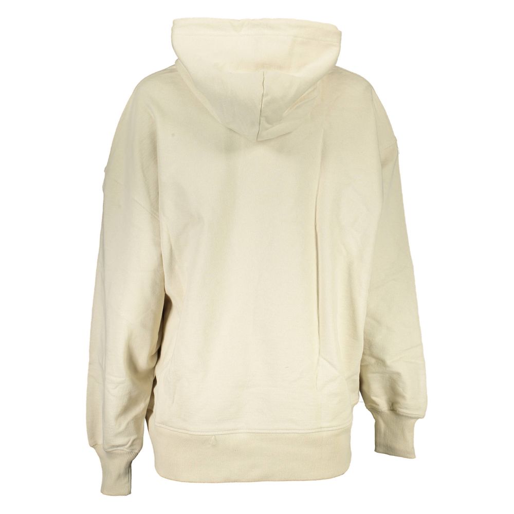 Calvin Klein Beige Recycled Cotton Women Hoodie