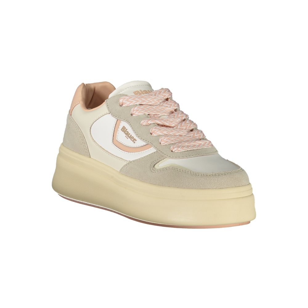Blauer Bianco Polyurethane Women Sneaker