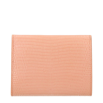 Jil Sander Pink Leather Wallet