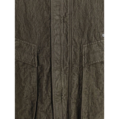 Stone Island Green Cotton Coat