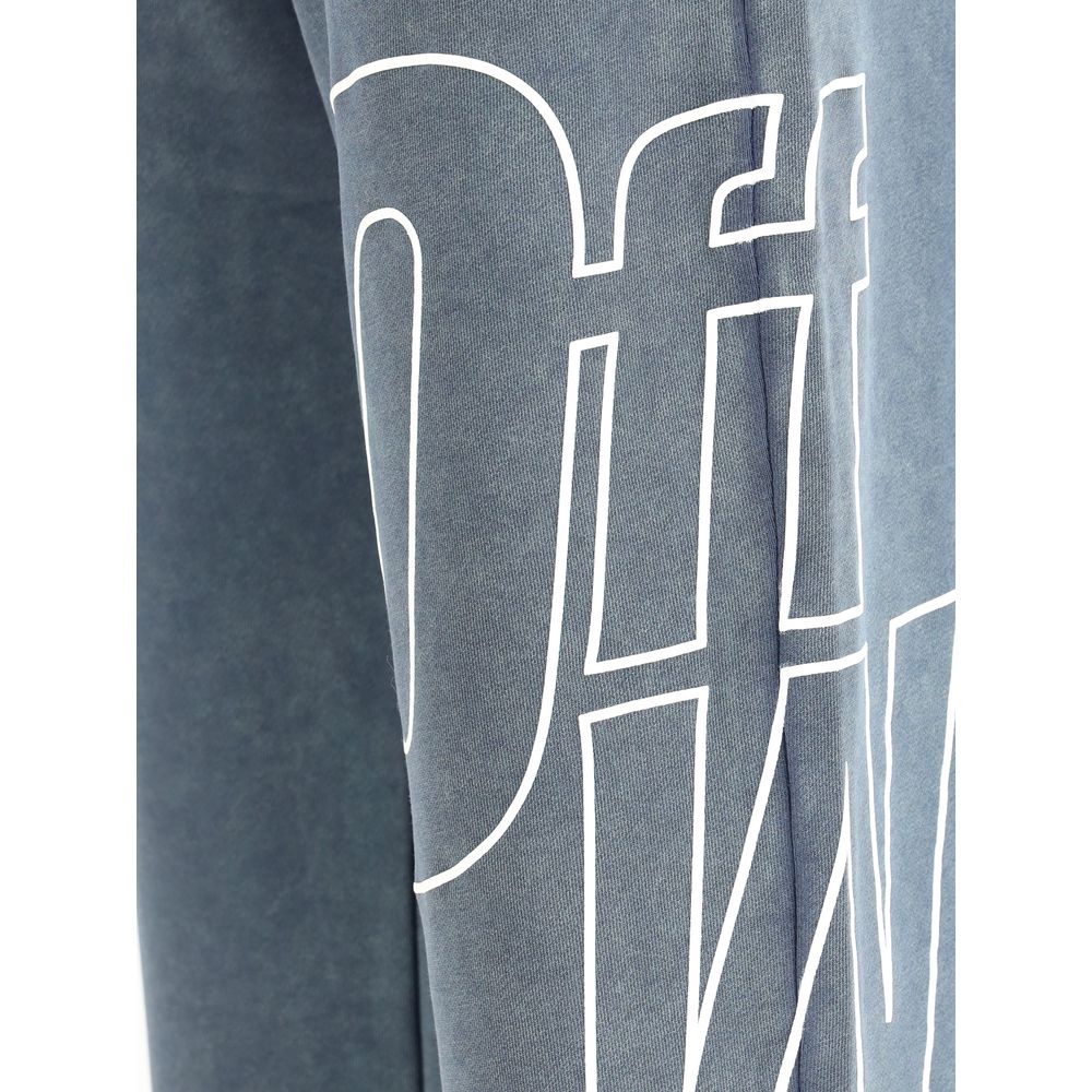Off-White Blue Cotton Joggers (Workout Pants)
