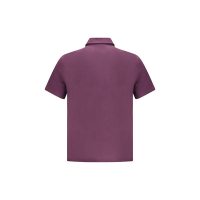 Brunello Cucinelli Purple Cotton Polo Shirt