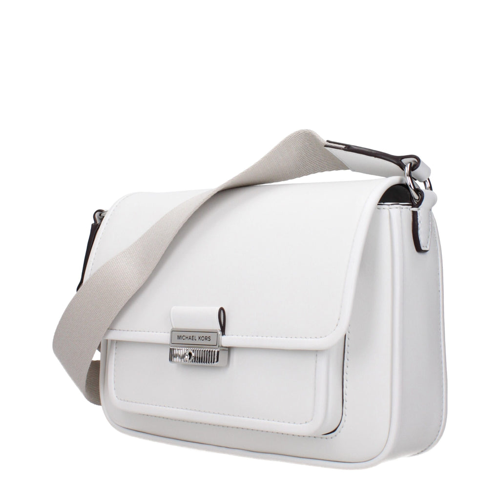 Michael Kors White Leather Crossbody Bag