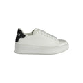 Gaelle Paris White Polyurethane Women's Sneaker