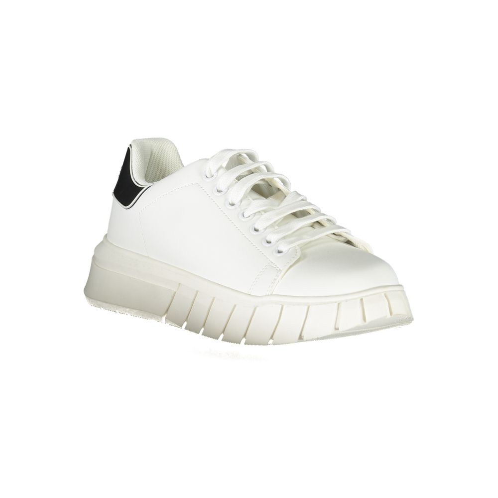 Gaelle Paris Bianco Polyurethane Men Sneaker