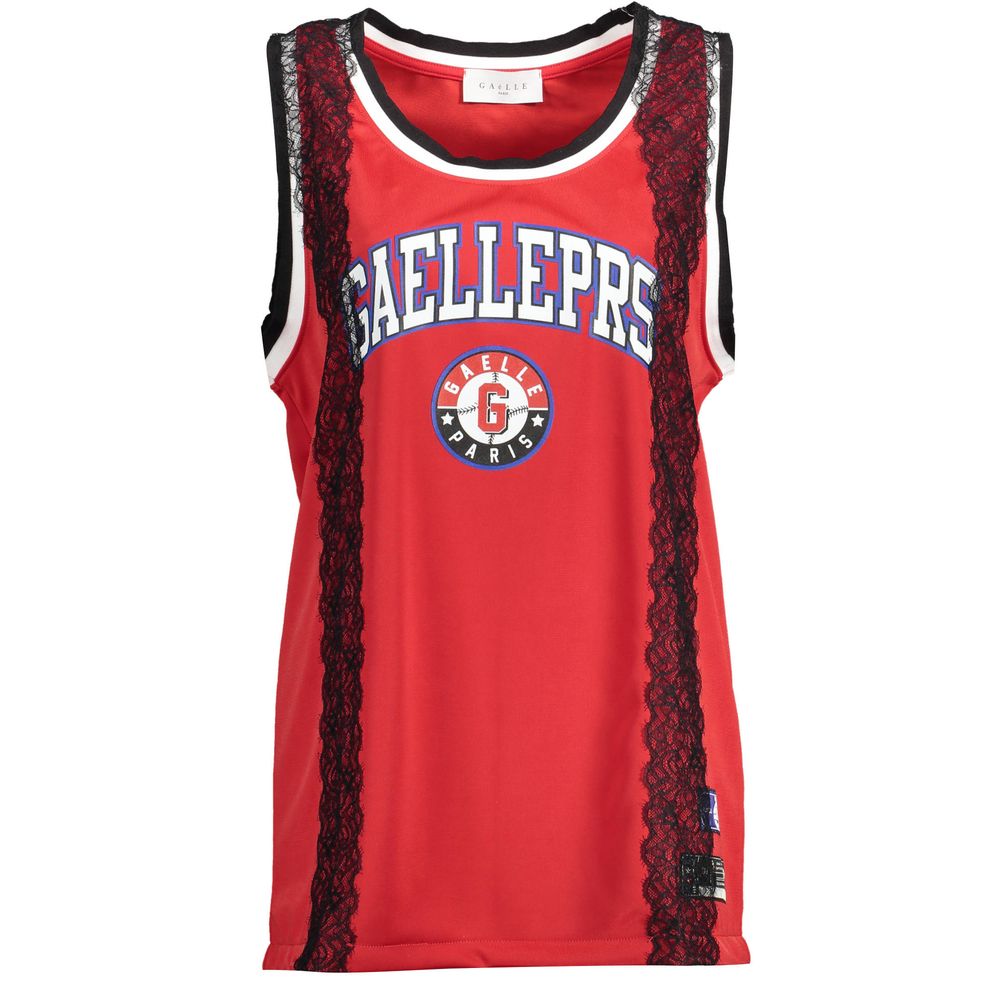 Gaelle Paris Rosso Poliestere Women Tank Top